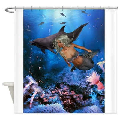 Cortina de ducha CafePress Best Seller Merrow Mermaid (993567049) Foto 1 de 3