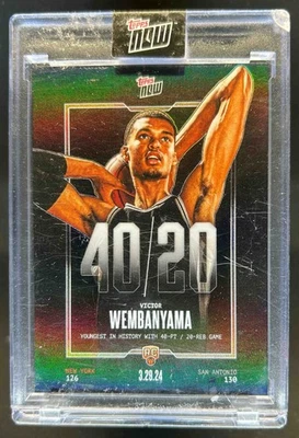 2023-24 Topps Now Victor Wembanyama RC Rookie #VW-5 Spurs - Image 1 of 2