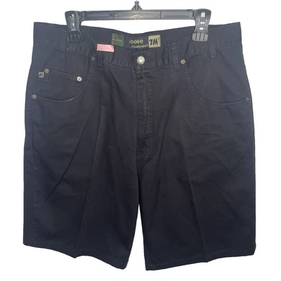 Vintage Y2K Bugle Boy 7M Millennium Dark Gray Loose Fit Work Shorts Size 36 - Image 1 of 4