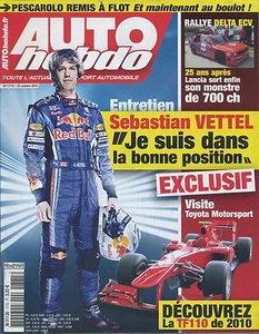 AUTO HEBDO n°1775 20/10/2010 DELTA ECV IMPREZA WRX STi VETTEL TOYOTA SPORT - Imagen 1 de 1