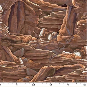 QUILTING TREASURES "SUNDANCE" 24798-A WESTERN CANYON ROCK STOFFPREIS @ 1/2 YD - Bild 1 von 3