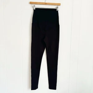 Zella Mamasana Live In Maternity Ankle Leggings Black Size XS Pregnancy Comfort - Picture 1 of 8