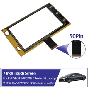 7" LCD Touch Screen Glass Digitizer For Peugeot 208 2008 Citroen C4 GPS Navi - Picture 1 of 10