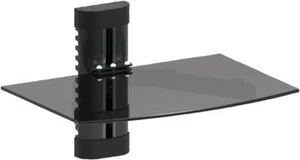Floating Media Shelves Shelf For DVD SKY BOX TV AV Xbox Wall Mounted Kit Glass - Picture 1 of 1
