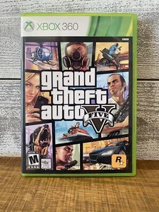 Microsoft Xbox 360 Grand Theft Auto GTA 5 - Game Complete with Manual and Map - Picture 1 of 3
