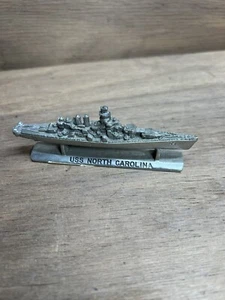 Spoontiques Zinn USS NORTH CAROLINA Schlachtschiff Vintage schön! - Bild 1 von 6