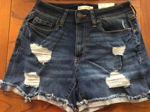 New So Jean Cotton Blend Stretch 4" Inseam High Rise Curvy Midi Short 1/25W,5/27 - Picture 1 of 6