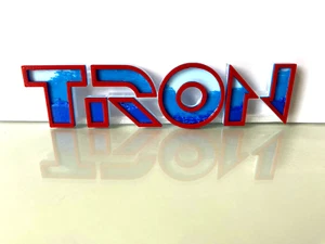 Tron 1982 Cutout Logo Sam virtual World Designer Virtual Space Science Fiction - Picture 1 of 1