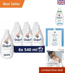 Comfort Pure: Ultra-Concentrated Fabric Conditioner 6-Pack - 216 Washes Total - Picture 1 of 8