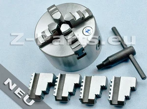 Vier-Backenfutter 100 mm, Drehbankfutter für zylindrische Aufnahme NEU  - Bild 1 von 3
