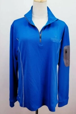 Polo de golf PING Ranger con cremallera, para mujer talla L, azul, mangas largas, NUEVO, EA1025 Foto 1 de 4