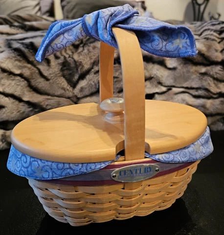 LONGABERGER Century Celebration BASKET Hostess Appreciation Lid Liner Protector Cover