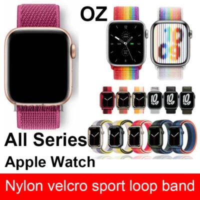 For Apple Watch Nylon Sports Band Strap Series 7 6 5 4 3 2 SE 38/40/41/42/44/45 - image 1 of 3