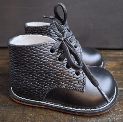 Josmo Walker Negro Todo Cuero (Bebé/Niño Pequeño) Primeros Zapatos Talla 2.5 Nuevos Sin Caja Foto 1 de 4