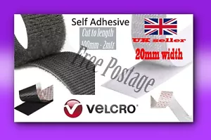 VELCRO® Genuine Brand PS14 SELF ADHESIVE Stick on Tape HOOK & LOOP Sticky Strips - Picture 1 of 11