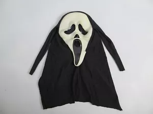 Máscara de grito Fun World Div Gen 1 cara de fantasma cubierta de algodón negra brilla (DAÑADA) - Imagen 1 de 9
