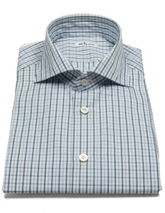 Kiton Shirt IN Light Blue/Green Checkered - Bild 1 von 12