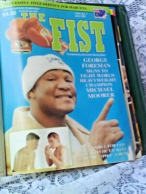  BOXING MAGAZINE THE FIST PUB JULY 1994 50 PAGES  AUSTRALIAN GEORGE FORMAN - Image 1 of 3