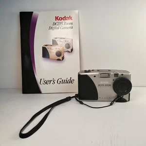 Appareil photo numérique zoom Kodak DC215 1,0 MÉGAPIXEL appareil photo numérique compact argent vintage - Photo 1/24