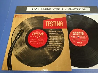 Vintage 1957 POPULAR SCIENCE Hi-Fi Test Record LP Urania UPS 1 VG VINYL Pop Art - Image 1 of 2