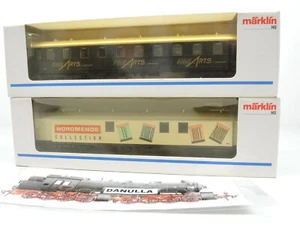 Märklin 45957, 45958 2 x Werbewagen Fine Arts, Nordmende KKK sehr gut 2 x OVP (3 - Bild 1 von 10