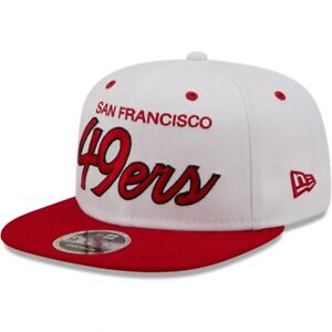 New Era San Francisco 49ers Throwback Script 9FIFTY Snapback Adjustable Hat