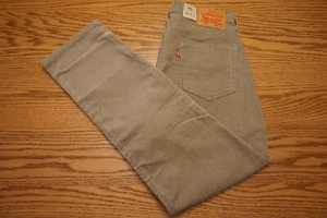 NWT MEN'S LEVI CORDUROY PANTS 511 Multiple Sizes Slim Stretch Khaki $69.50 - Picture 1 of 2