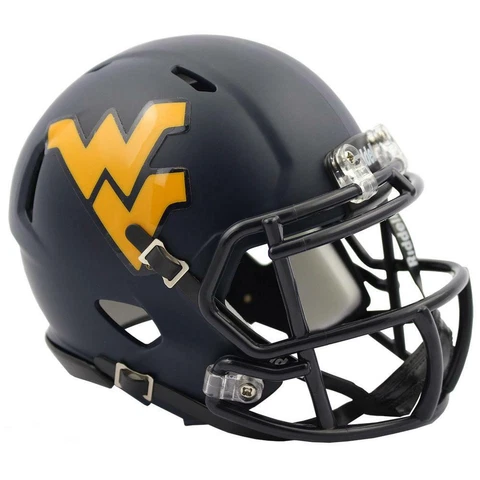 West Virginia Mountaineers Navy Riddell Speed Mini Football Helmet Cover