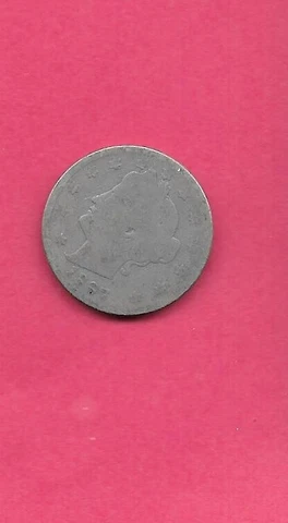 US LIBERTY V NICKEL ANTIQUE 1897 AG-NICE CIRCULATED ANTIQUE OLD FULL DATE COIN Cover