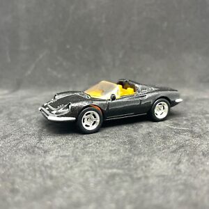 Hot Wheels Garage Series Ferrari Dino 246 GTS Black Loose 1/64 Mint Real Riders