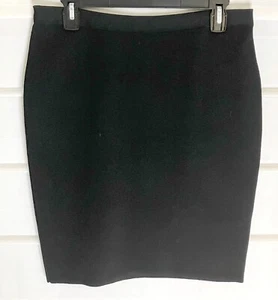 Rachel Roy Black Stretch Nylon Blend Knit Pencil Skirt Large EC! - Picture 1 of 5
