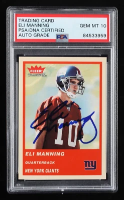 Eli Manning Signed 2004 Fleer Tradition #331 Rookie Card - Autograph Graded PSA - Image 1 of 2