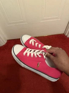 Pink Ralph Lauren trainers - UK size 5 - Picture 1 of 5