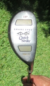 Snake Eyes Quick Strike /Hybrid 5W/2I Drive Iron 18° / Graphite R-Flex 40.7" RH - Picture 1 of 15