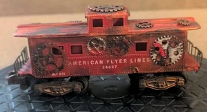 STEAMPUNK American Flyer 24627 Red Caboose Spur S HOMEMAID von "Ruin Artwork" - Bild 1 von 13