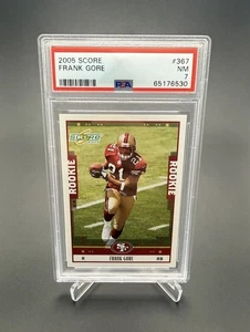 Frank Gore Rookie PSA 7 2005 Donruss Playoff Score ScoreCard SP #367 - Picture 1 of 2
