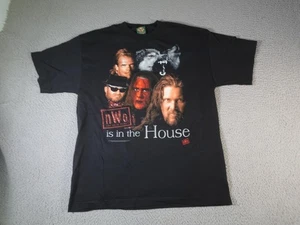 Vintage Wrestling Shirt Mens XL Black nWo New World Order WCW Graphic 1998 90s - Picture 1 of 14