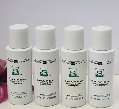 4 pk SEBASTIAN Shaper VOLUME BOOST SHAMPOO 1.7 oz each - Image 1 of 2