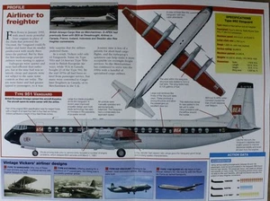 Vickers 951 Vanguard Picture Brochure Pamphlet Out of Print Spec Sheet - Imagen 1 de 1
