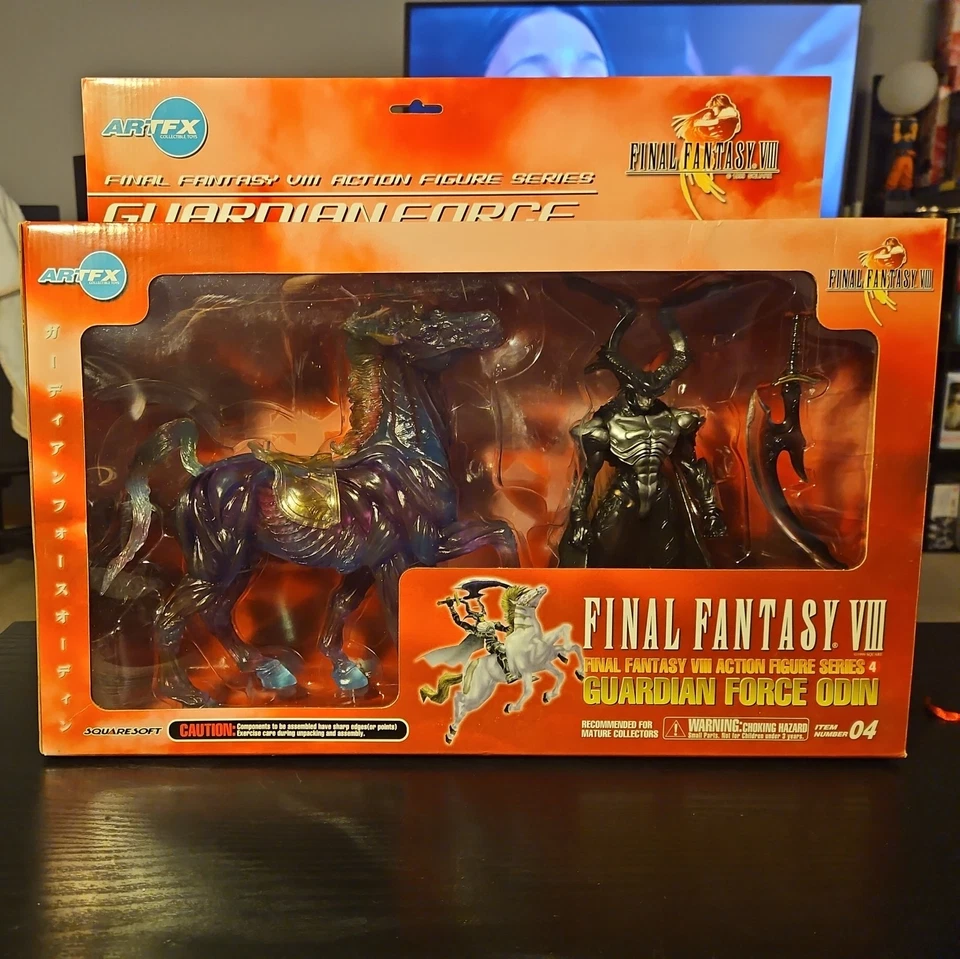 Экшн-фигурка лошади Final Fantasy VIII Guardian Force Odin редкая прозрачная фиолетовая - Изображение 1 из 4