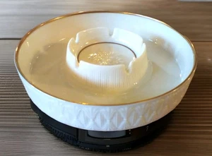 VINTAGE LENOX  PORCELAIN ASHTRAY 7 " MID CENTURY HOLLYWOOD REGENCY DECOR - Picture 1 of 11