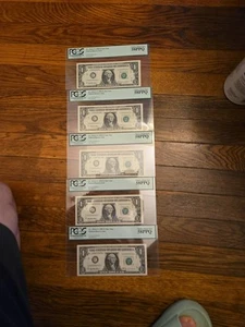 1999 $1 Star Notes Uncirculated Consecutive Serial Numbers, Crisp Condition - Picture 1 of 1