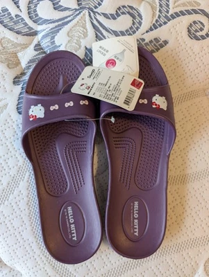 Hello Kitty Women's Purple Slides/Slippers - Image 1 of 3