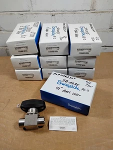 10x Swagelok SS-45F8-LE-LL-P-40200-TR Stainless 1/2" Ball Valves - Picture 1 of 9
