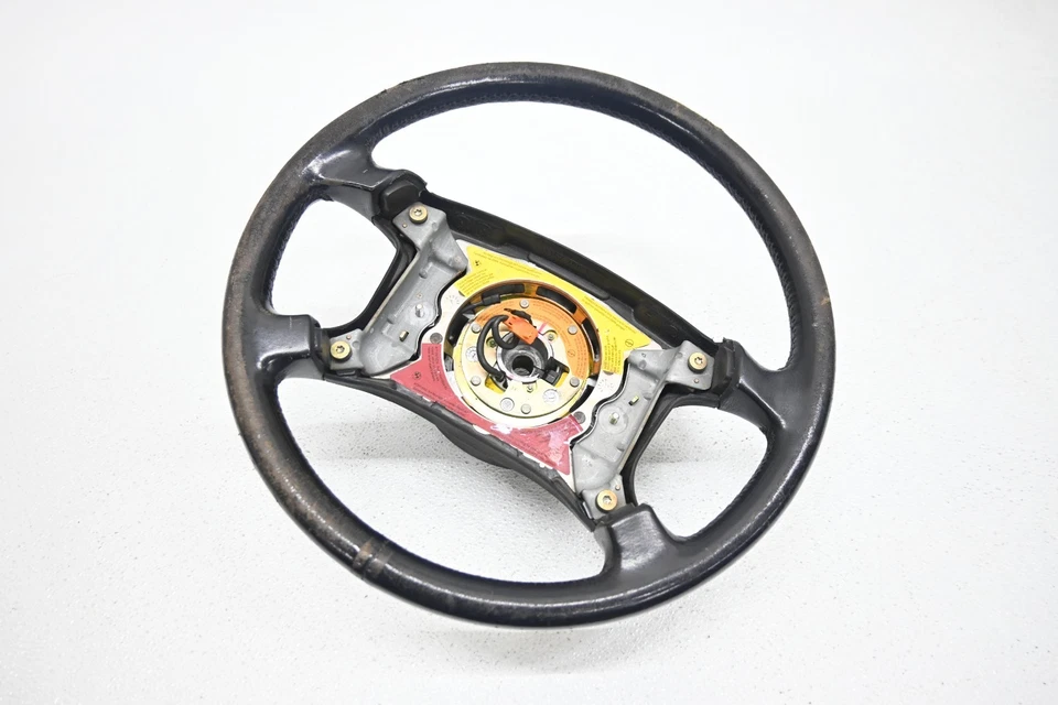 ⭐ 85-93 Bmw E32 5/7 Series acabamento de volante dianteiro de couro lateral do motorista fabricante de equipamento original - Imagem 1 de 4