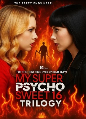 My Super Psycho Sweet 16 Trilogy (2009–2012) Blu-ray – Rare MTV Horror Set! - Imagem 1 de 4