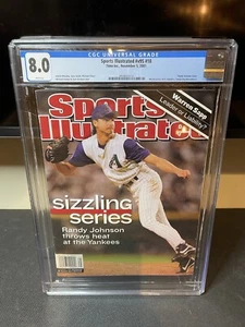 CGC 8.0 NEWSSTAND EDITION Sports Illustrated-Randy Johnson-November 5 2001 - Picture 1 of 1