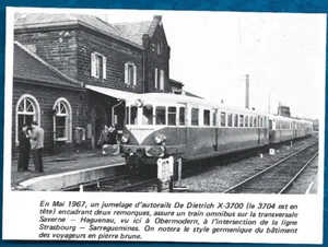 1981 -- TRIEBWAGEN IM BAHNHOF OBERMODERN IM MAI 1967. 4A932 - Bild 1 von 1
