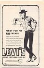Levi's Strauss America's Beest Jeans Depuis 1850 Vintage Magazine Publicité Imprimée