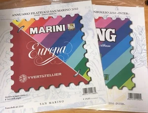SAN MARINO Fogli Marini con taschine 2010, nuovi 2 confezioni - Foto 1 di 1